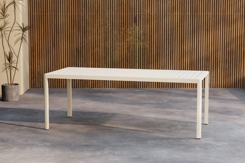 Giardini Spisebord Utendørs 90x200 cm - Beige - Hagemøbler - Hagebord - Spisebord ute