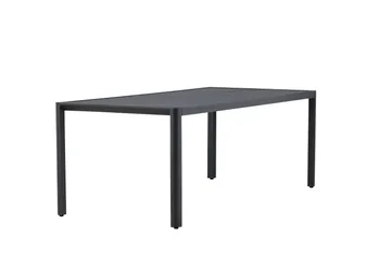 Giardini Spisebord Utendørs 90x200 cm - Svart - Hagemøbler - Hagebord - Spisebord ute