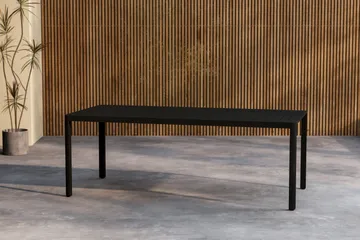 Giardini Spisebord Utendørs 90x200 cm - Svart - Hagemøbler - Hagebord - Spisebord ute