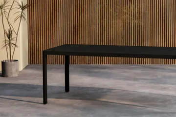 Giardini Spisebord Utendørs 90x200 cm - Svart - Hagemøbler - Hagebord - Spisebord ute