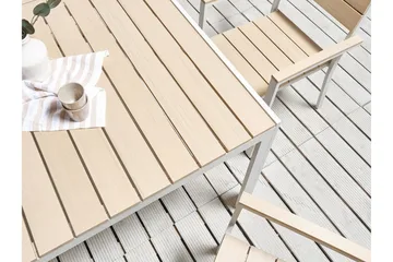 Grosseto Spisebord 150x90 cm - Beige/Hvit - Hagemøbler - Hagebord - Spisebord ute