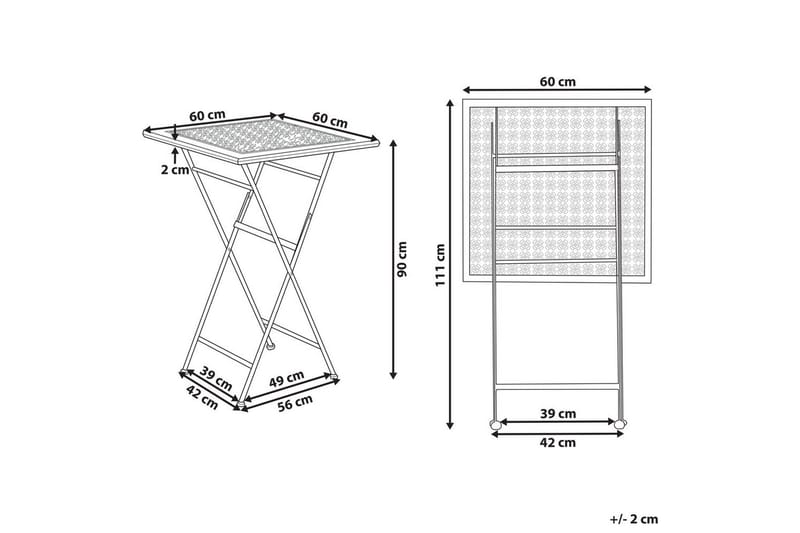 Hagebarbord Bormio - Hagemøbler - Hagebord - Barbord
