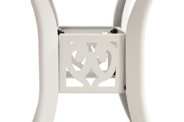 Hagebord hvit 78x78x72 cm støpt aluminium - Hvit - Hagemøbler - Hagebord - Spisebord ute