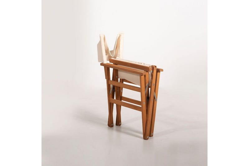 Hagebord- og stolsett (3 deler) Rathore Krem - Cremehvit - Hagemøbler - Balkong - Balkongmøbler - Balkonggrupper