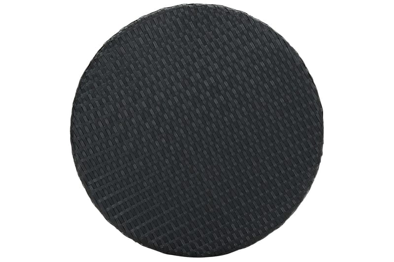 Hagebord svart 60,5x106 cm polyrotting - Svart - Hagemøbler - Hagebord - Spisebord ute