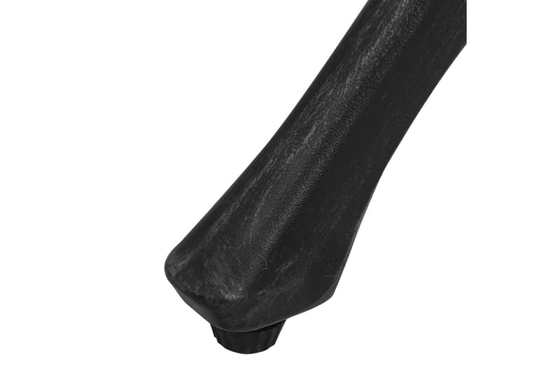 Hagebord svart 78x78x72 cm støpt aluminium - Svart - Hagemøbler - Hagebord - Spisebord ute