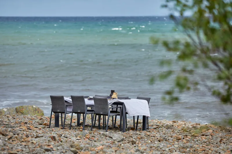 Hillerstorp Borgdala utebord 220/340 x 107 x H75,5 cm - Grå - Hagemøbler - Hagebord - Spisebord ute