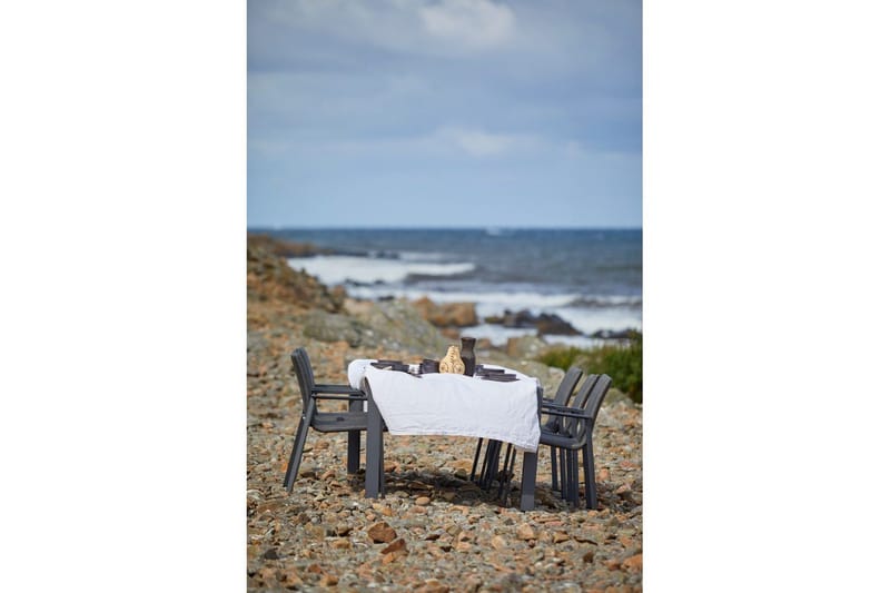 Hillerstorp Borgdala utebord 220/340 x 107 x H75,5 cm - Grå - Hagemøbler - Hagebord - Spisebord ute