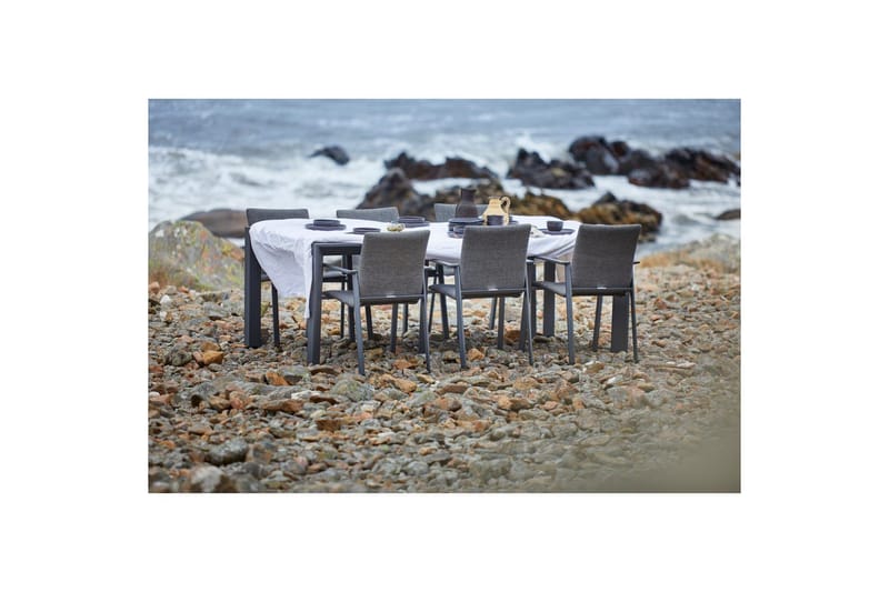 Hillerstorp Borgdala utebord 220/340 x 107 x H75,5 cm - Grå - Hagemøbler - Hagebord - Spisebord ute