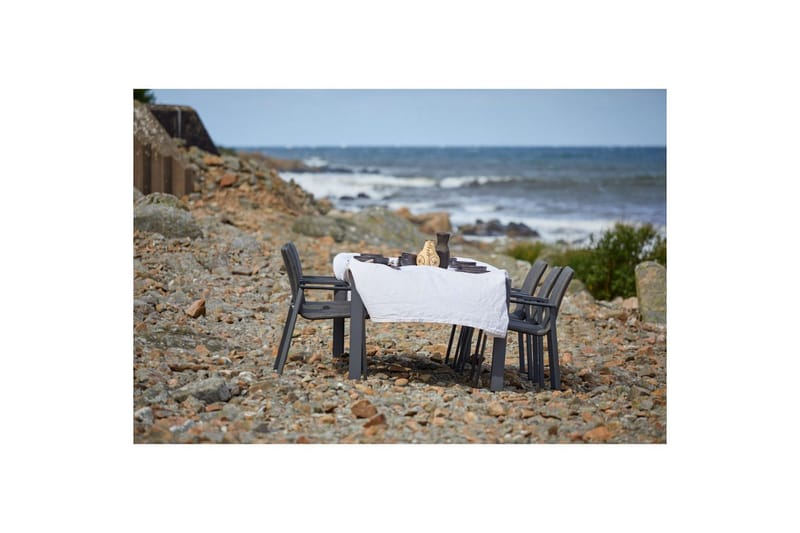Hillerstorp Borgdala utebord 220/340 x 107 x H75,5 cm - Grå - Hagemøbler - Hagebord - Spisebord ute