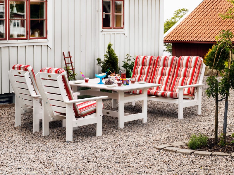 Hillerstorp Herrgård bord 90 x 165 cm - Hvit - Hagemøbler - Hagebord - Spisebord ute