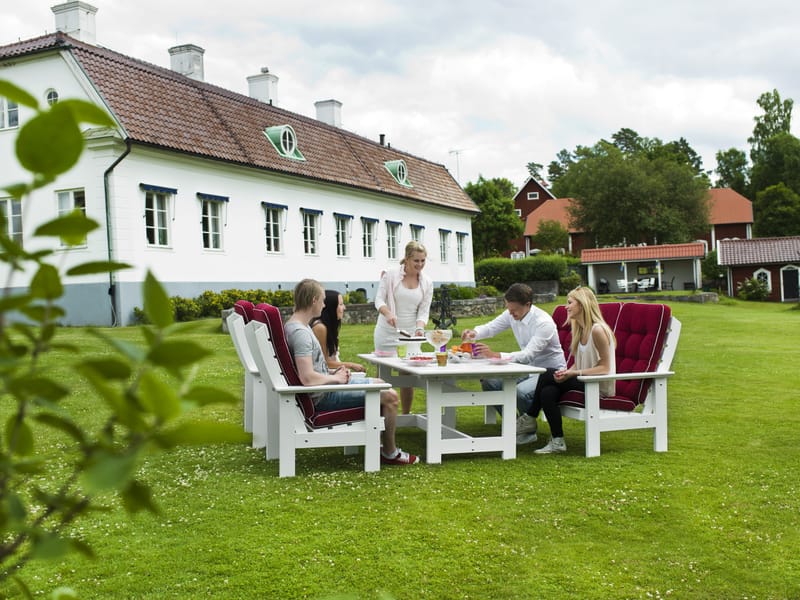 Hillerstorp Herrgård bord 90 x 165 cm - Hvit - Hagemøbler - Hagebord - Spisebord ute