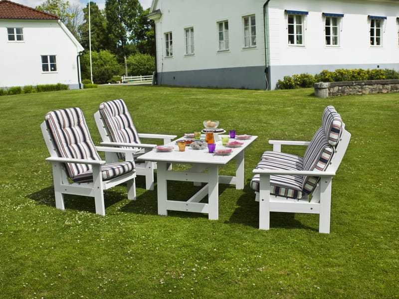 Hillerstorp Herrgård bord 90 x 165 cm - Hvit - Hagemøbler - Hagebord - Spisebord ute