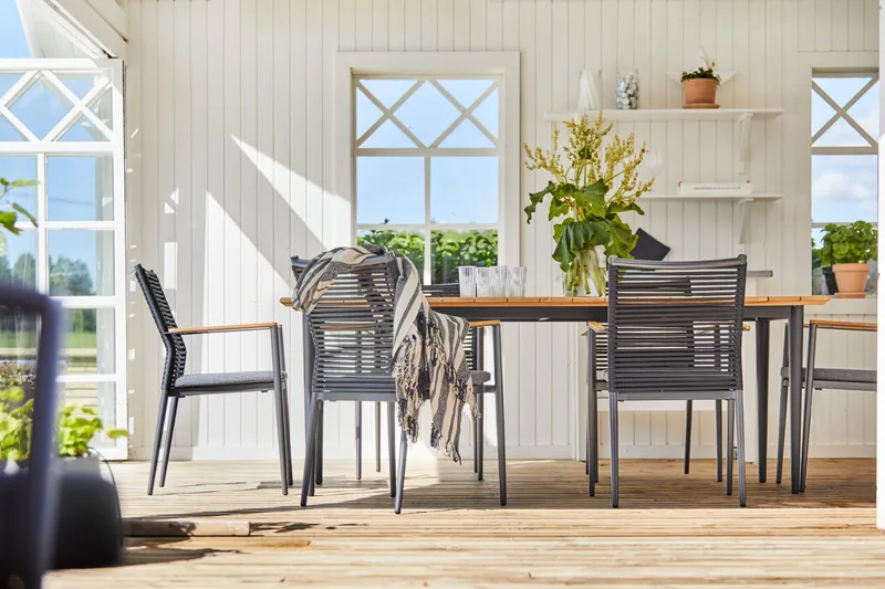 Hillerstorp Lerdala Bord 210 x 90 cm Natur - Brun - Hagemøbler - Hagebord - Spisebord ute