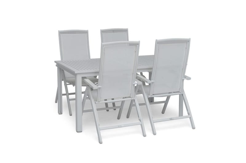 Hillerstorp Nydala utebord 96 x 150/200 cm hvit - Hvit - Hagemøbler - Hagebord - Spisebord ute