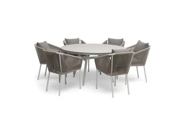 Hillerstorp Oxhult utebord Ø145 cm hvit - Hvit - Hagemøbler - Hagebord - Spisebord ute
