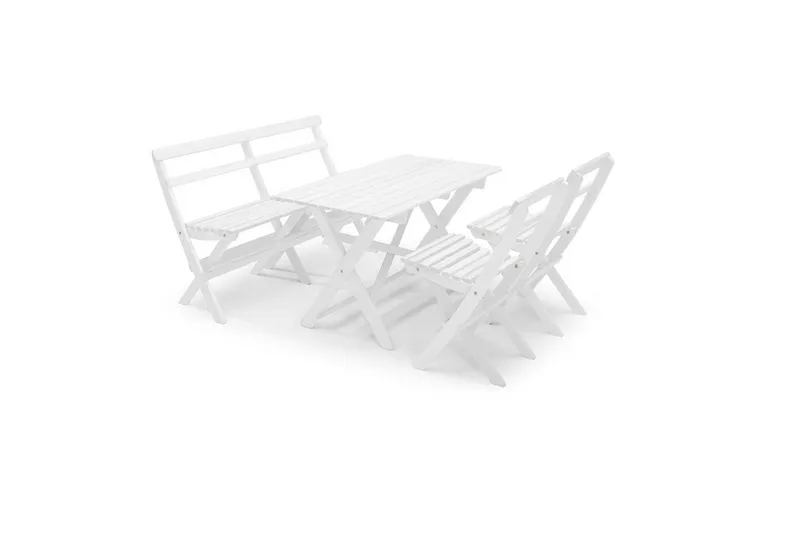 Hillerstorp Torpet utebord 109x67 cm hvit - Hvit - Hagemøbler - Hagebord - Spisebord ute