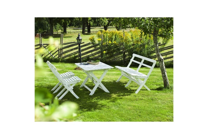 Hillerstorp Torpet utebord 109x67 cm hvit - Hvit - Hagemøbler - Hagebord - Spisebord ute