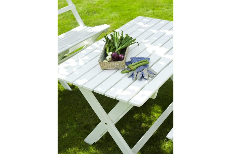Hillerstorp Torpet utebord 109x67 cm hvit - Hvit - Hagemøbler - Hagebord - Spisebord ute