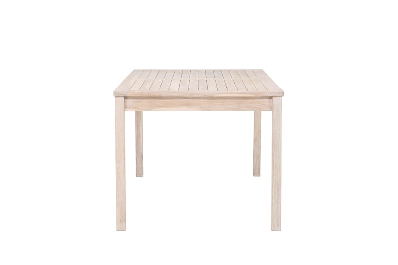 Kenya Spisebord Utendørs 90x180 cm - Hvitlasert - Hagemøbler - Hagebord - Spisebord ute