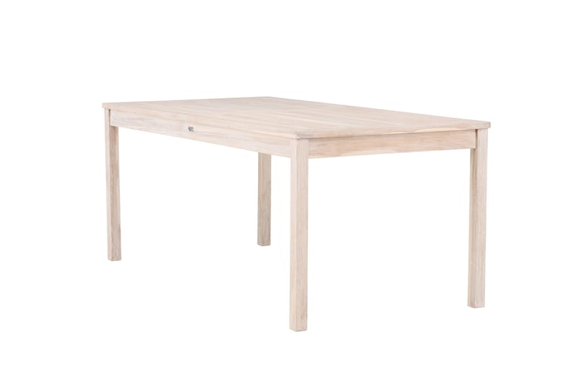 Kenya Spisebord Utendørs 90x180 cm - Hvitlasert - Hagemøbler - Hagebord - Spisebord ute
