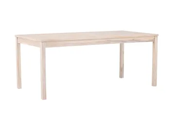 Kenya Spisebord Utendørs 90x180 cm - Hvitlasert - Hagemøbler - Hagebord - Spisebord ute