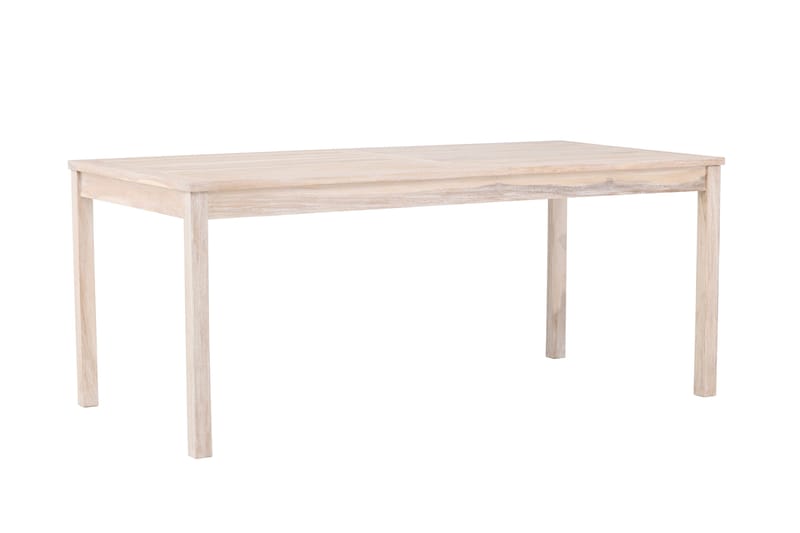 Kenya Spisebord Utendørs 90x180 cm - Hvitlasert - Hagemøbler - Hagebord - Spisebord ute