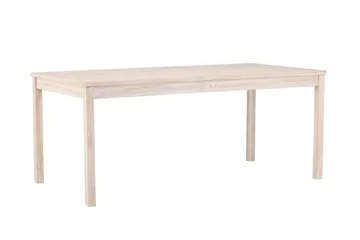 Kenya Spisebord Utendørs 90x180 cm - Hvitlasert - Hagemøbler - Hagebord - Spisebord ute