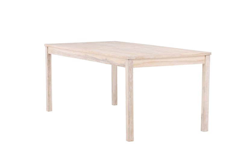 Kenya Spisebord Utendørs 90x180 cm - Hvitlasert - Hagemøbler - Hagebord - Spisebord ute