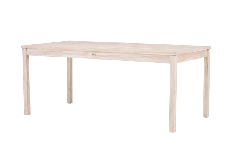 Kenya Spisebord Utendørs 90x180 cm - Hvitlasert - Hagemøbler - Hagebord - Spisebord ute