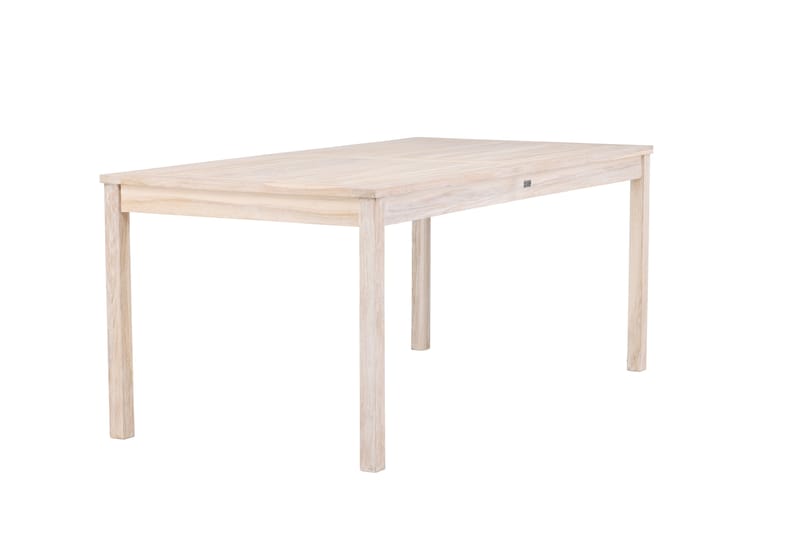 Kenya Spisebord Utendørs 90x180 cm - Hvitlasert - Hagemøbler - Hagebord - Spisebord ute