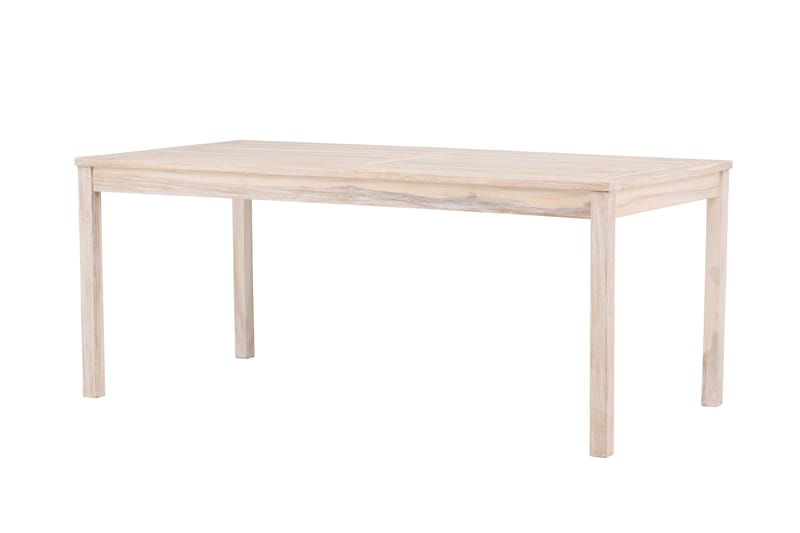 Kenya Spisebord Utendørs 90x180 cm - Hvitlasert - Hagemøbler - Hagebord - Spisebord ute