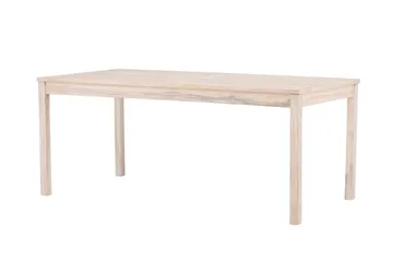 Kenya Spisebord Utendørs 90x180 cm - Hvitlasert - Hagemøbler - Hagebord - Spisebord ute