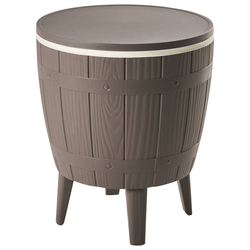 Kjølebar/barbord utendørs Aisa 49 cm imitasjon av tre - brun - Hagemøbler - Hagebord - Barbord