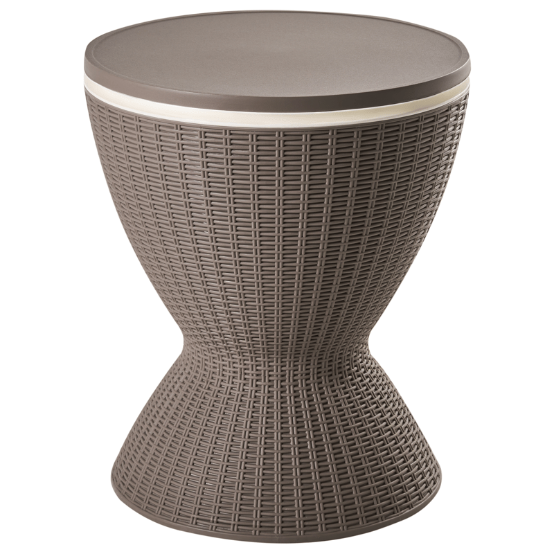 Kjølebar/barbord utendørs Aisa 49 cm imitasjon av tre - brun - Hagemøbler - Hagebord - Barbord