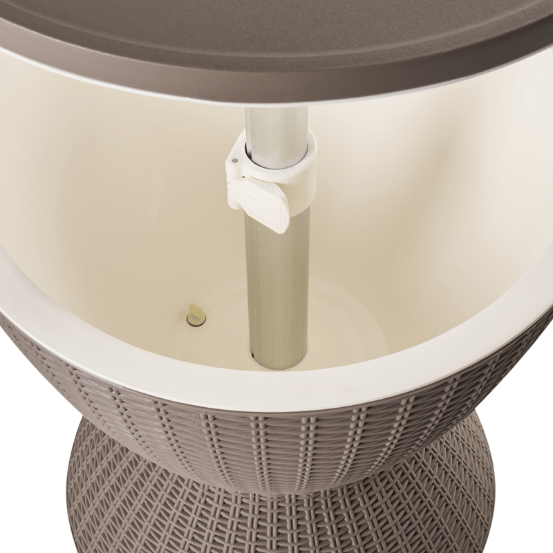 Kjølebar/barbord utendørs Aisa 49 cm imitasjon av tre - brun - Hagemøbler - Hagebord - Barbord