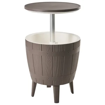 Kjølebar/barbord utendørs Silg 49 cm - beige/grå/hvit - Hagemøbler - Hagebord - Barbord