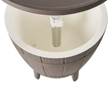 Kjølebar/barbord utendørs Silg 49 cm - beige/grå/hvit - Hagemøbler - Hagebord - Barbord