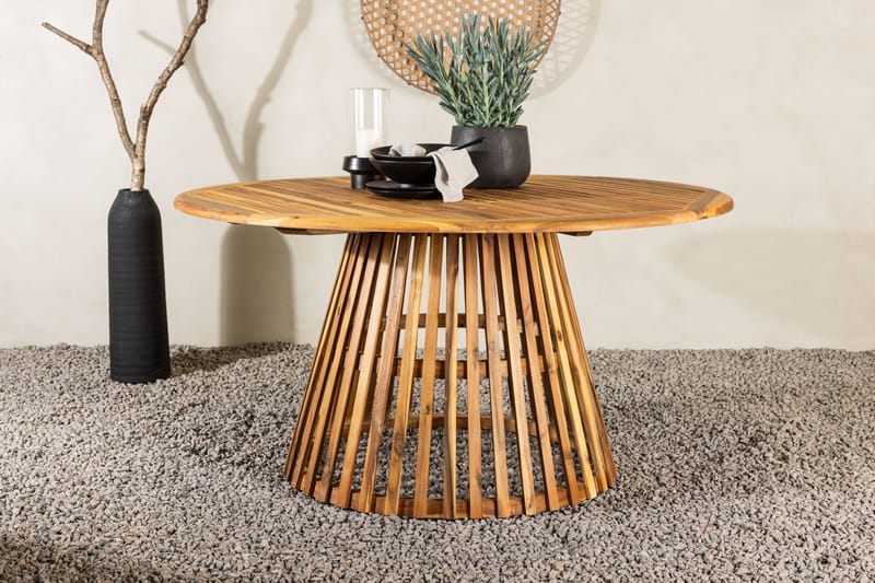 Lakenview Rundt Spisebord Utendørs 150 cm - Natur - Hagemøbler - Hagebord - Spisebord ute