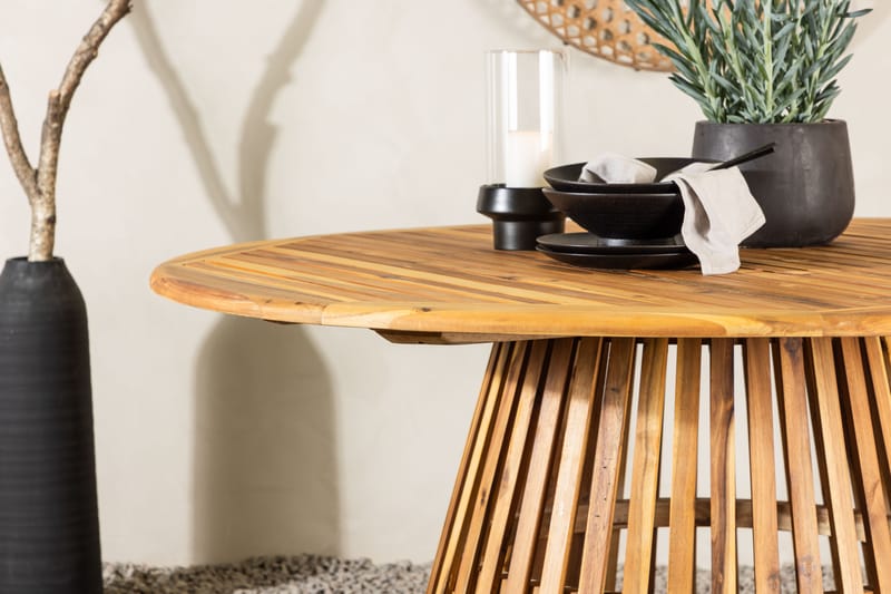 Lakenview Rundt Spisebord Utendørs 150 cm - Natur - Hagemøbler - Hagebord - Spisebord ute