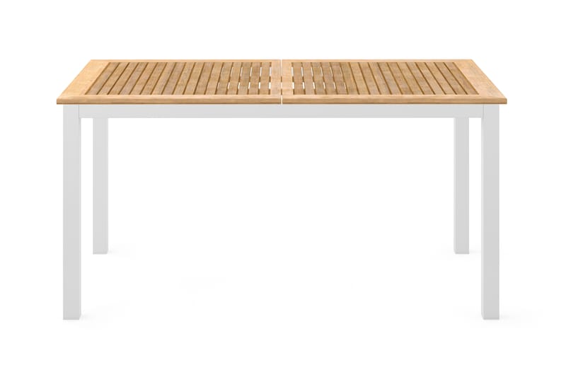 Las Vegas Forlengningsbart Spisebord 152-210x90 cm - Hvit/Teak - Spisebord ute