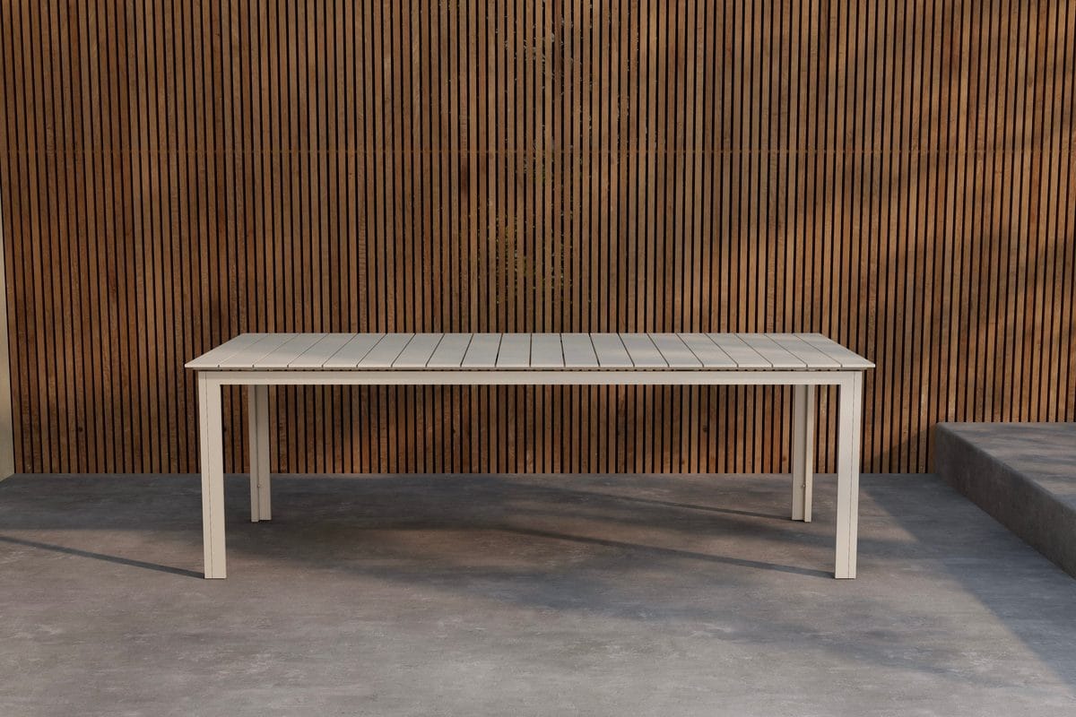 Levels rektangulært spisebord 229 cm utendørs - Beige