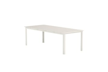Levels rektangulært spisebord 229 cm utendørs - Beige - Hagemøbler - Hagebord - Spisebord ute