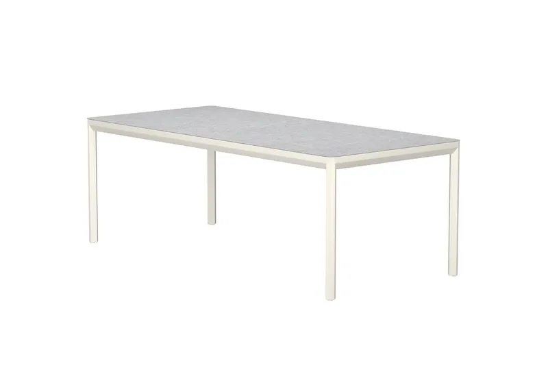 Lino rektangulært spisebord 220 cm utendørs - Beige - Hagemøbler - Hagebord - Spisebord ute