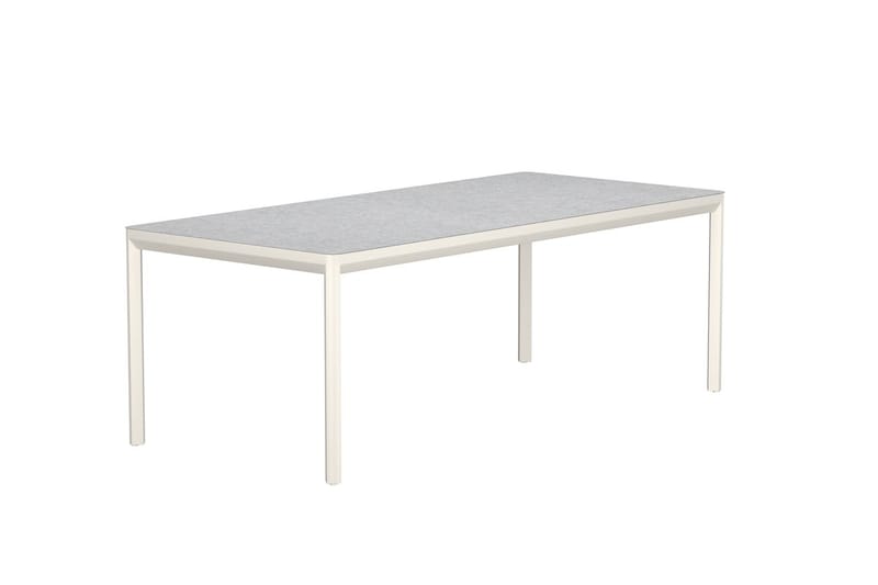 Lino rektangulært spisebord 220 cm utendørs - Beige - Hagemøbler - Hagebord - Spisebord ute