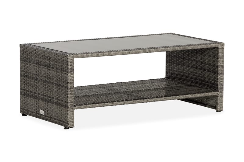 Bahamas Bord med Hylle 113x58 cm - Grå - Loungebord & Sofabord utendørs - Balkongbord