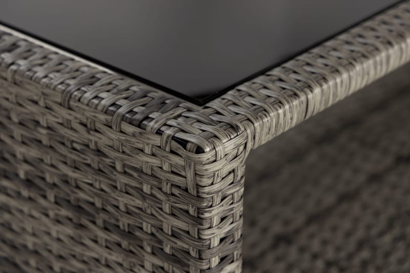 Bahamas Bord med Hylle 113x58 cm - Grå - Hagemøbler - Hagebord - Loungebord & Sofabord utendørs