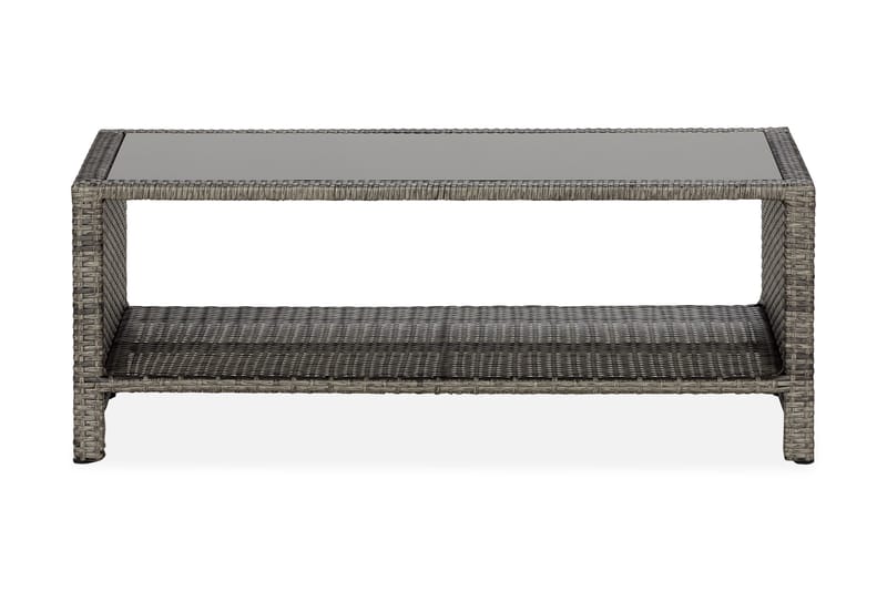 Bahamas Bord med Hylle 113x58 cm - Grå - Hagemøbler - Hagebord - Loungebord & Sofabord utendørs