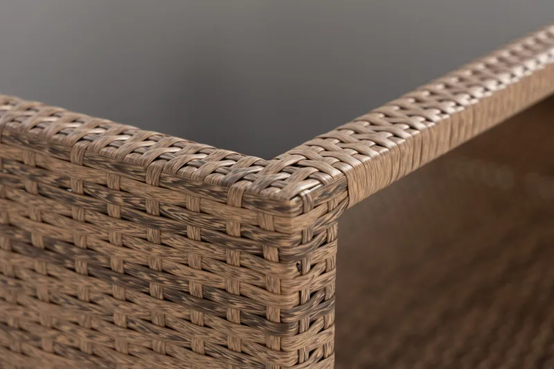 Bahamas Bord med Hylle 113x58 cm - Sand - Hagemøbler - Hagebord - Loungebord & Sofabord utendørs