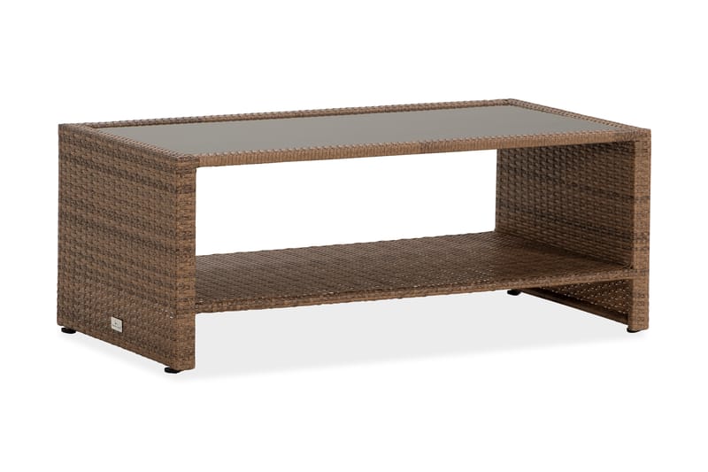 Bahamas Bord med Hylle 113x58 cm - Sand - Loungebord & Sofabord utendørs - Balkongbord